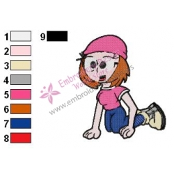 Meg Griffin Family Guy Embroidery Design 05